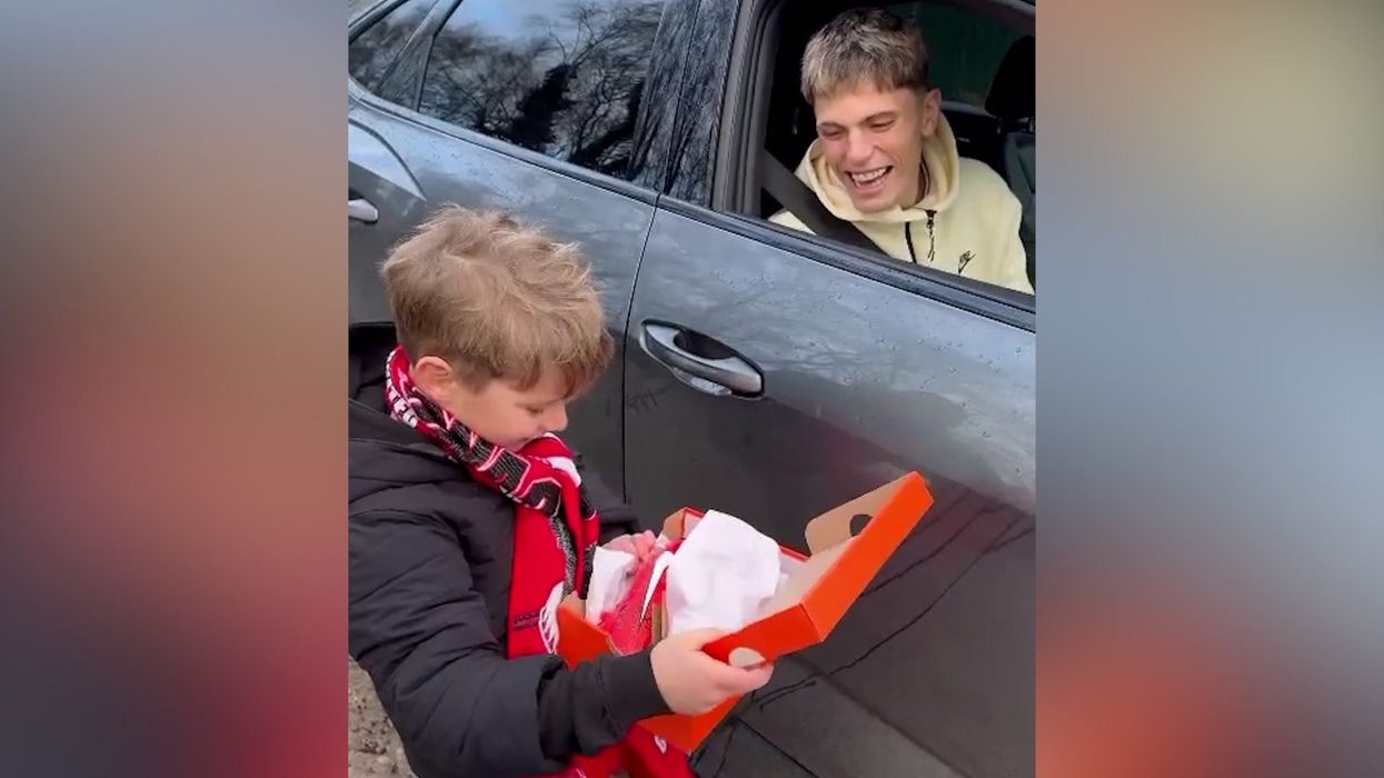 Beautiful moment young Manchester United fan left in tears after meeting his hero