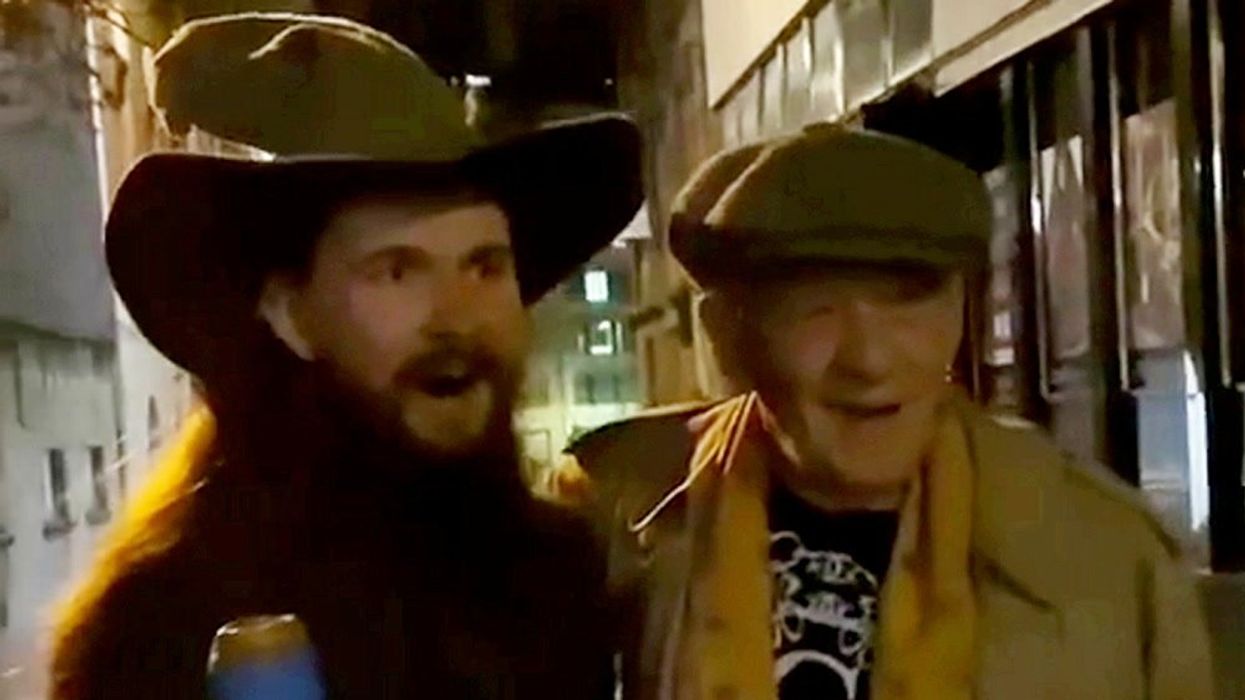 Moment student dressed as Gandalf on birthday night out bumps into Sir Ian McKellen
