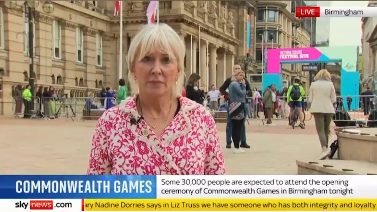 Nadine Dorries interview awkwardly forced off-air as member of public kicks off