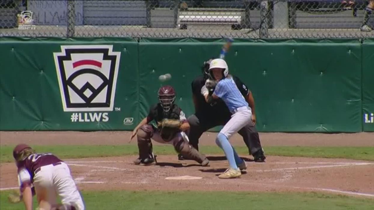 Little league batter praised for comforting pitcher who accidentally struck him