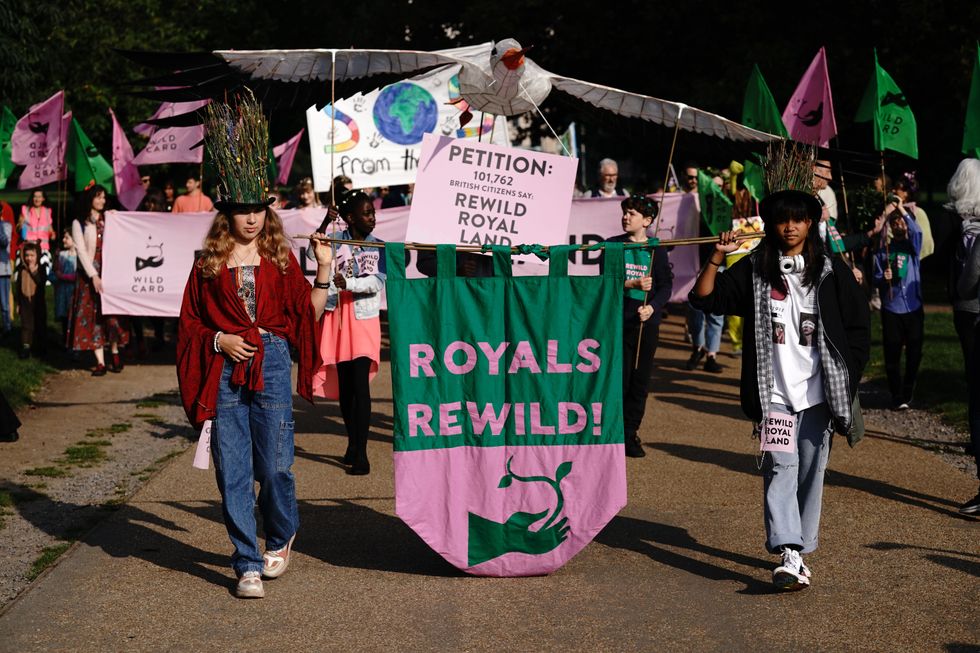More marchers in central London (Jonathan Brady/PA)
