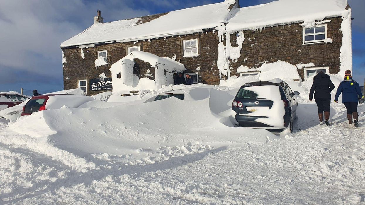 More than 60 people have been stuck at the Tan Hill Inn in the Yorkshire Dales since Friday (Nicola Townsend/The Tan Hill Inn/PA)