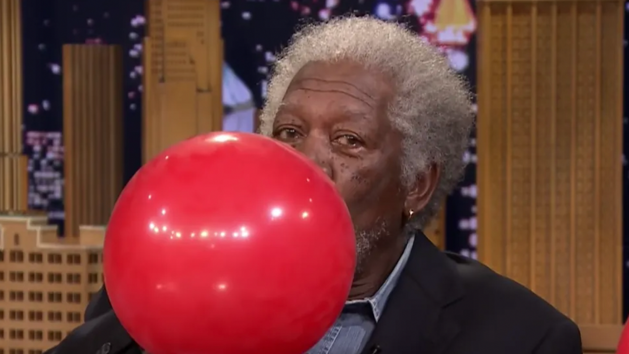 Morgan Freeman talking on helium is worth 2 minutes of your time