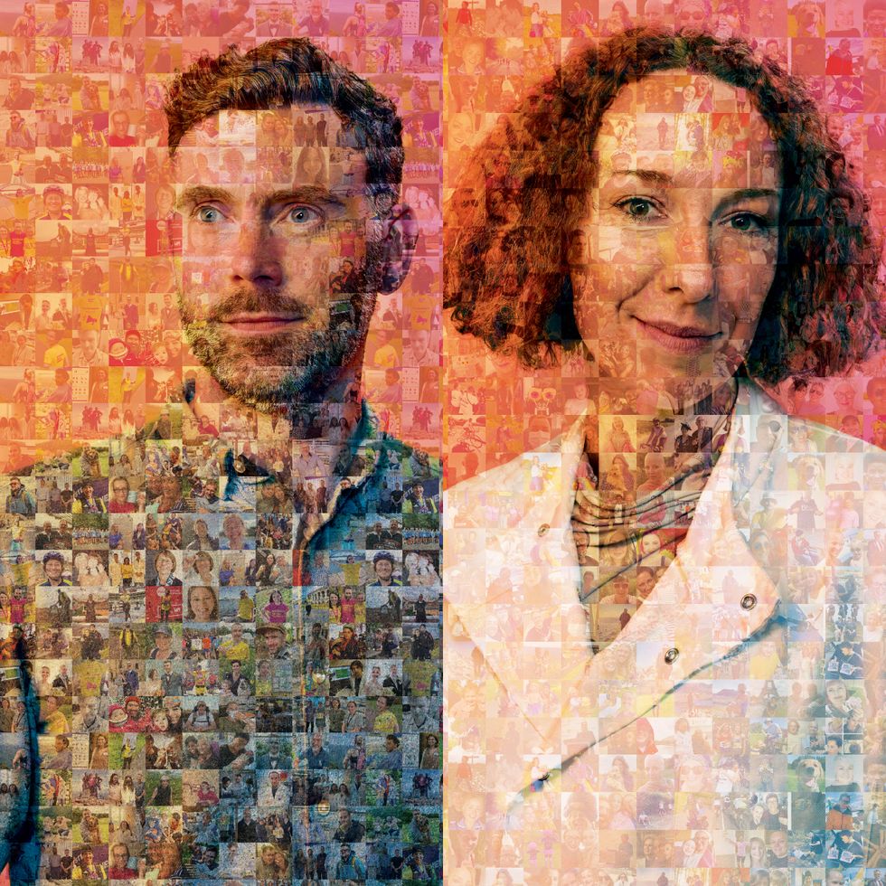 Mosaics made using images of people with cancer enjoying life to be exhibited