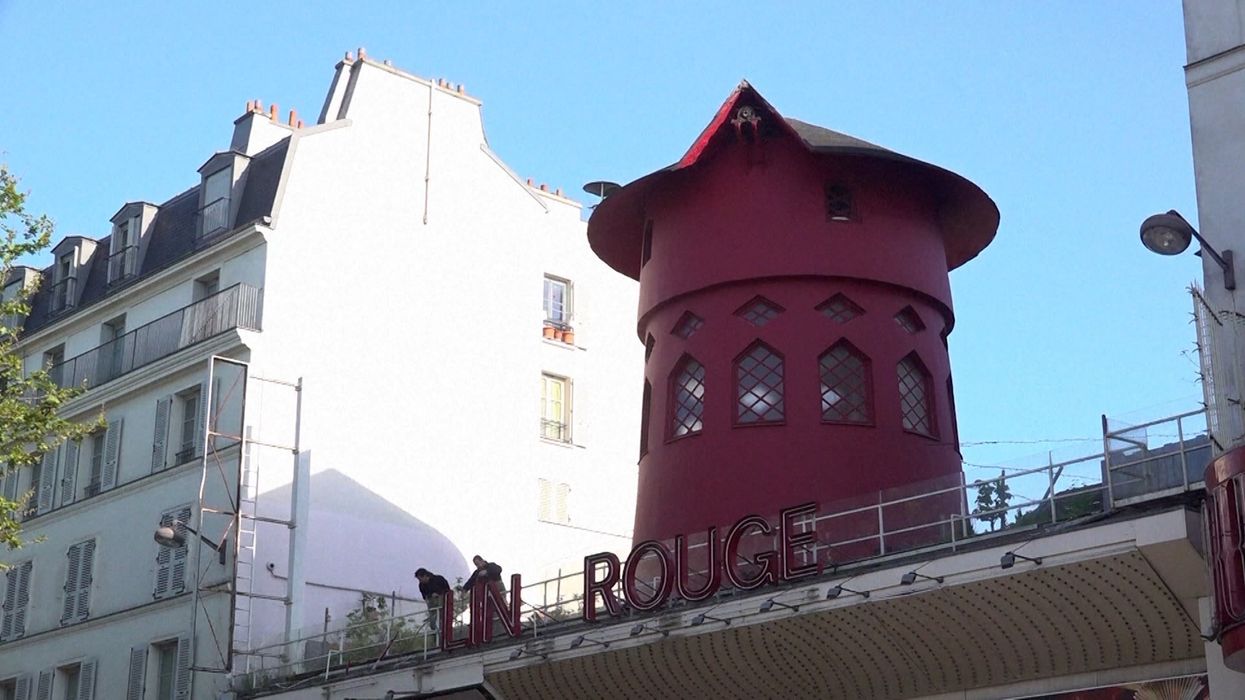 Moulin Rouge's windmill blades fall off in apparent mystery