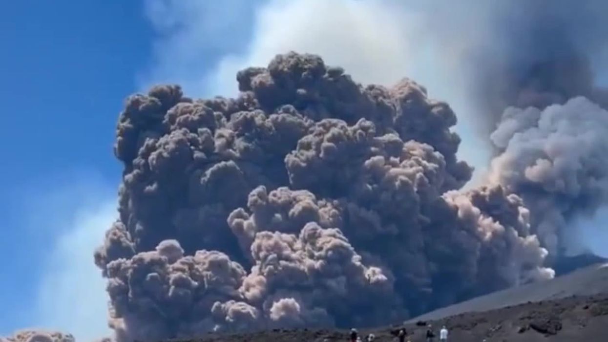 Striking satellite images show Mount Etna's eruption from space