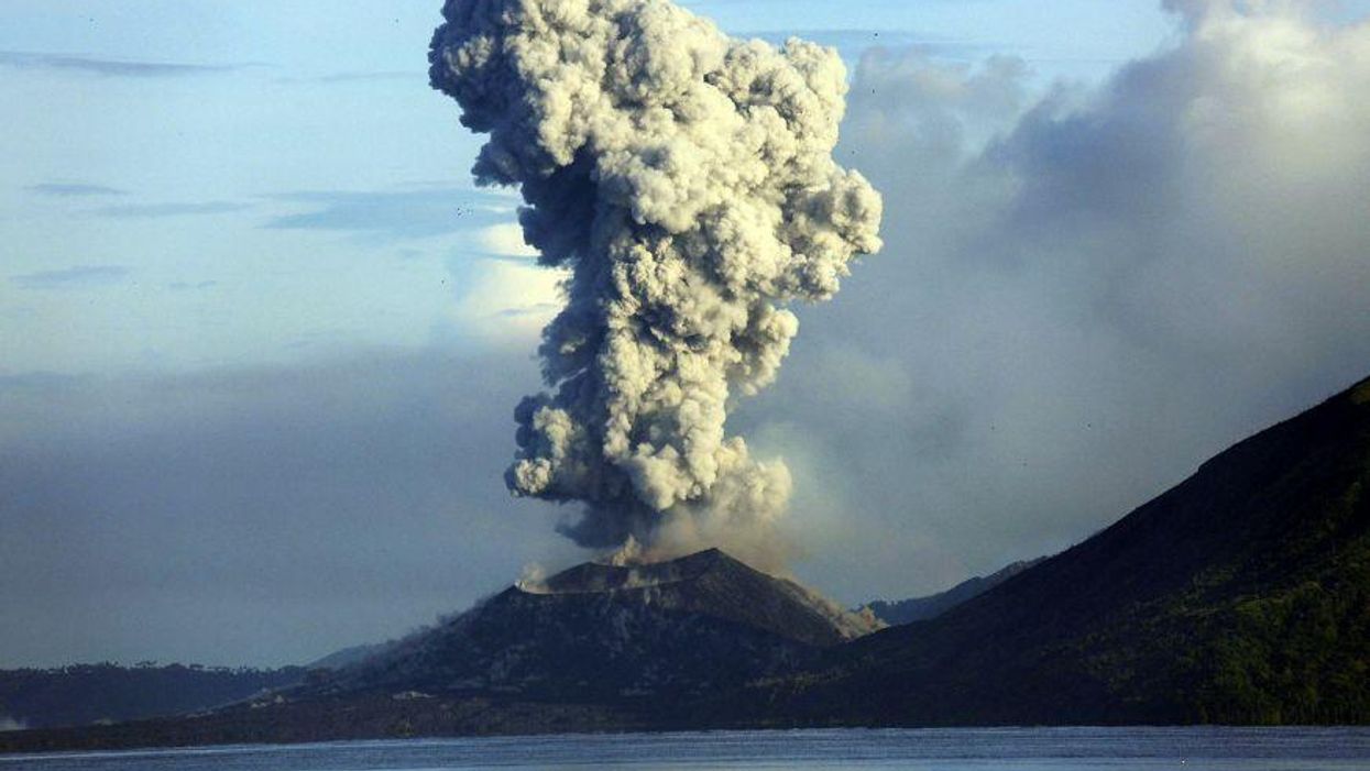 Mount Tavurvur erupts in eastern Papua New Guinea