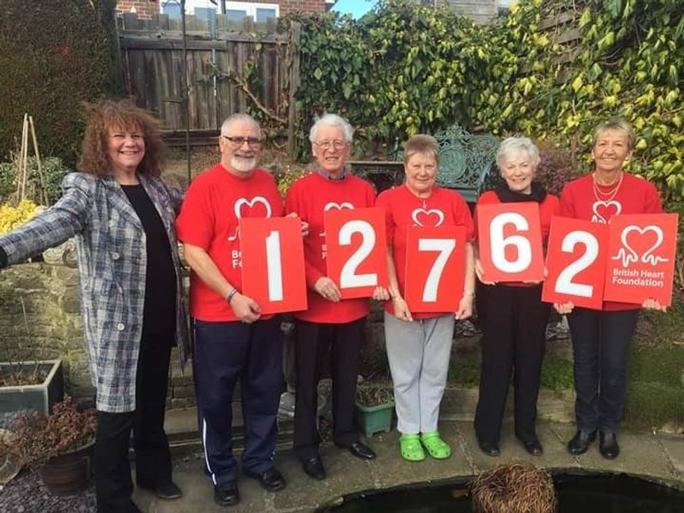 Mr and Mrs Machin and their Sunderland fundraising committee