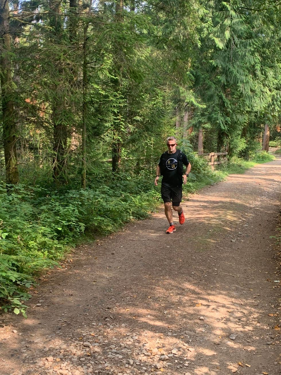 Mr Bagwell will have completed over 1,000km in less than a month (Matt Bagwell/Run The Country Ultra)