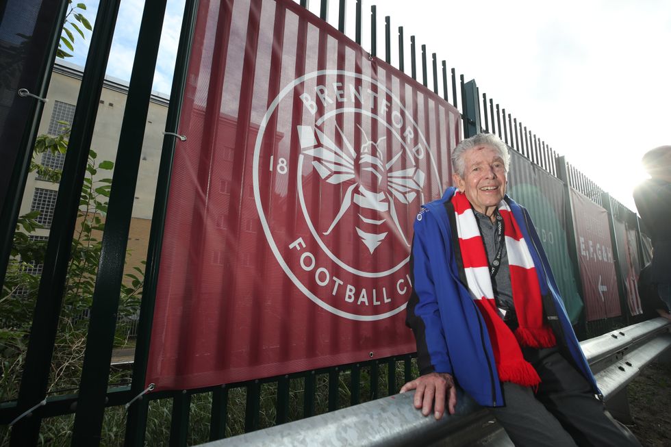 Mr Burridge has now seen Brentford play Arsenal over seven decades apart (Nick Potts/PA)