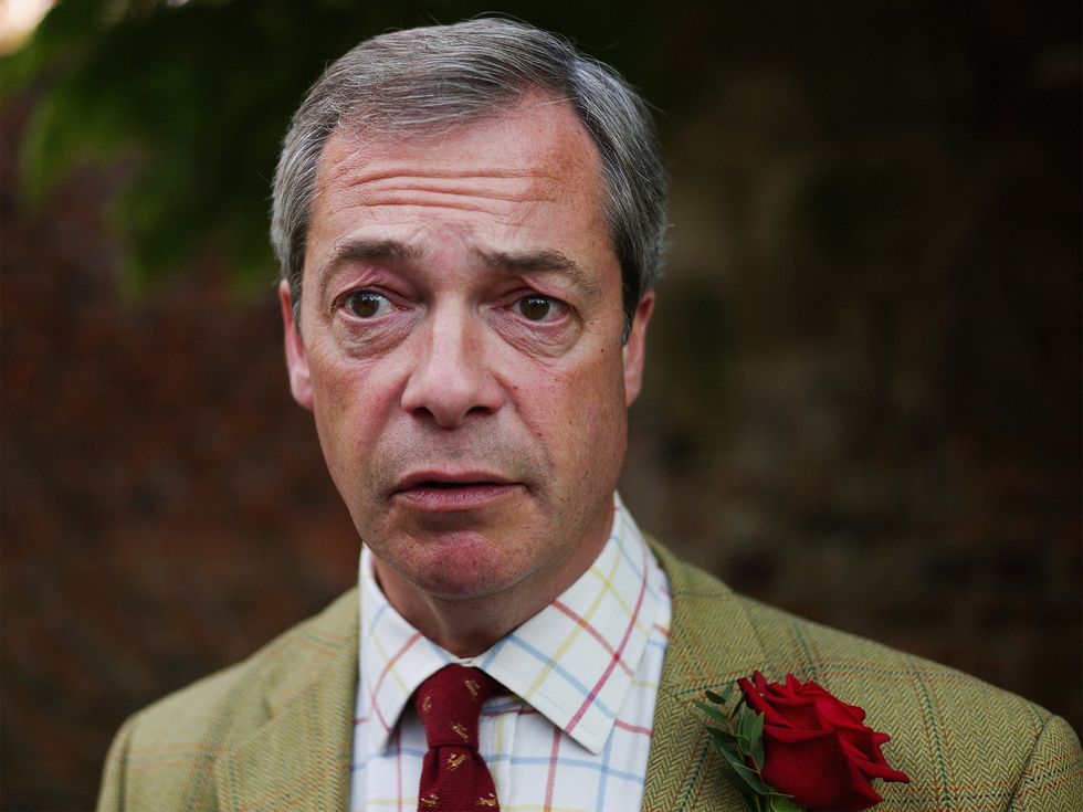 Mr Farage did not take part in the debate yesterday