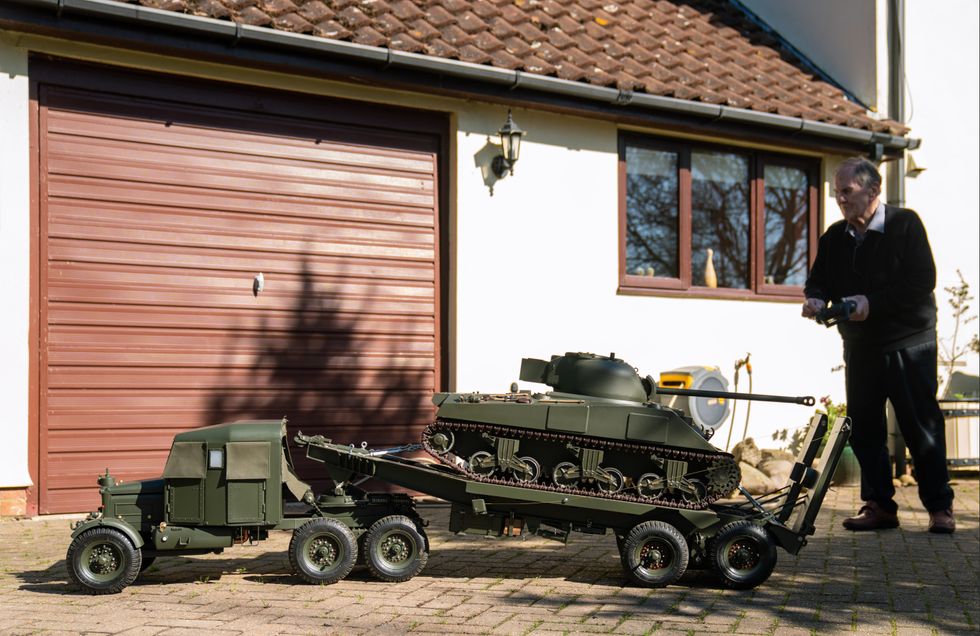 Mr Hopper said his wife had been \u201cvery supportive\u201d of his project. (Joe Giddens/ PA)