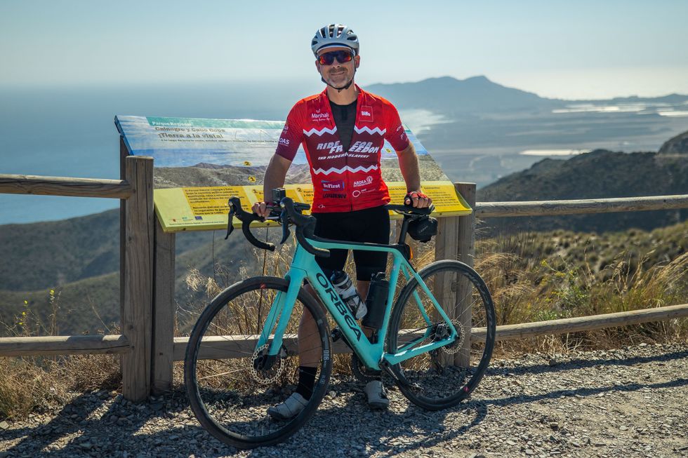 Mr Miller at the Cabo de Gata Natural Park (James Aubry/PA).
