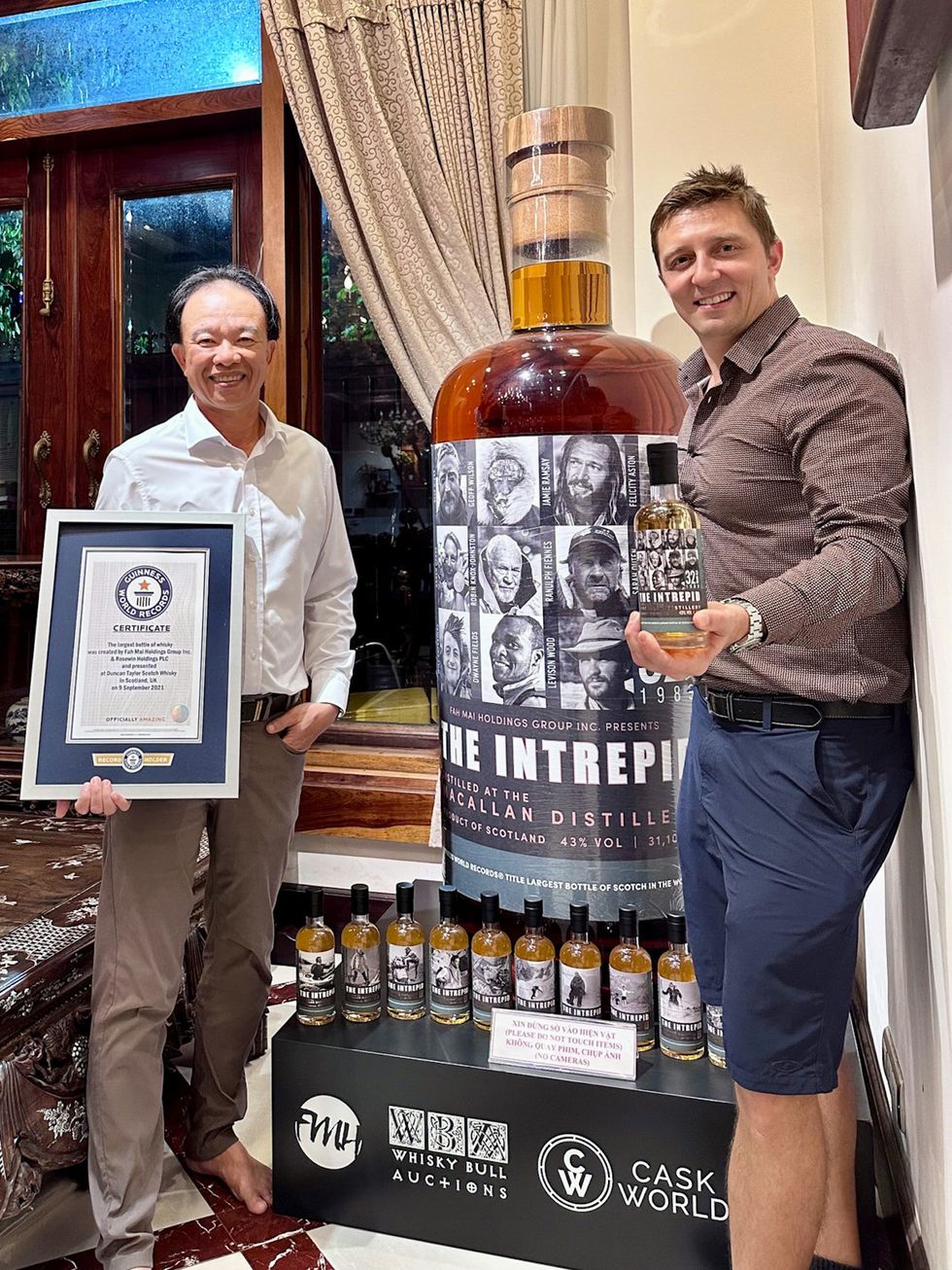 Anonymous buyer of world’s biggest whisky bottle revealed