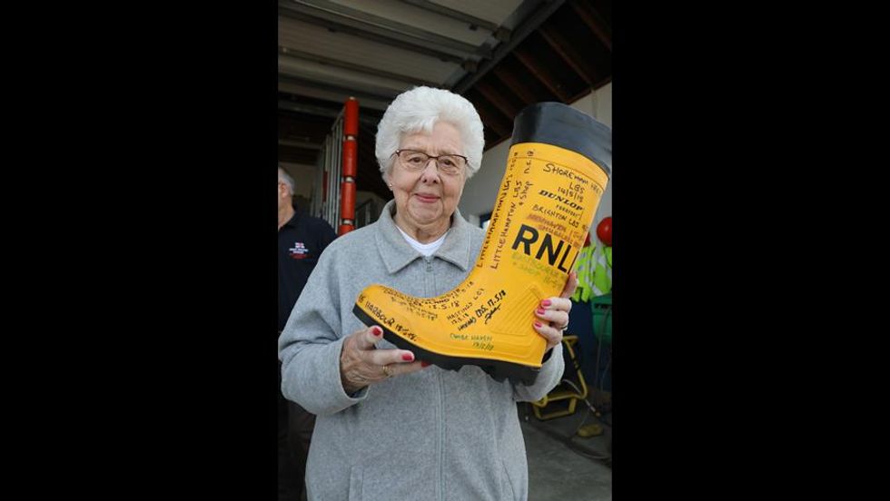 Mrs Broocks said she \u2018couldn\u2019t be more proud\u2019 to have lifeboats in her family\u2019s blood (RNLI/KT Bruce)