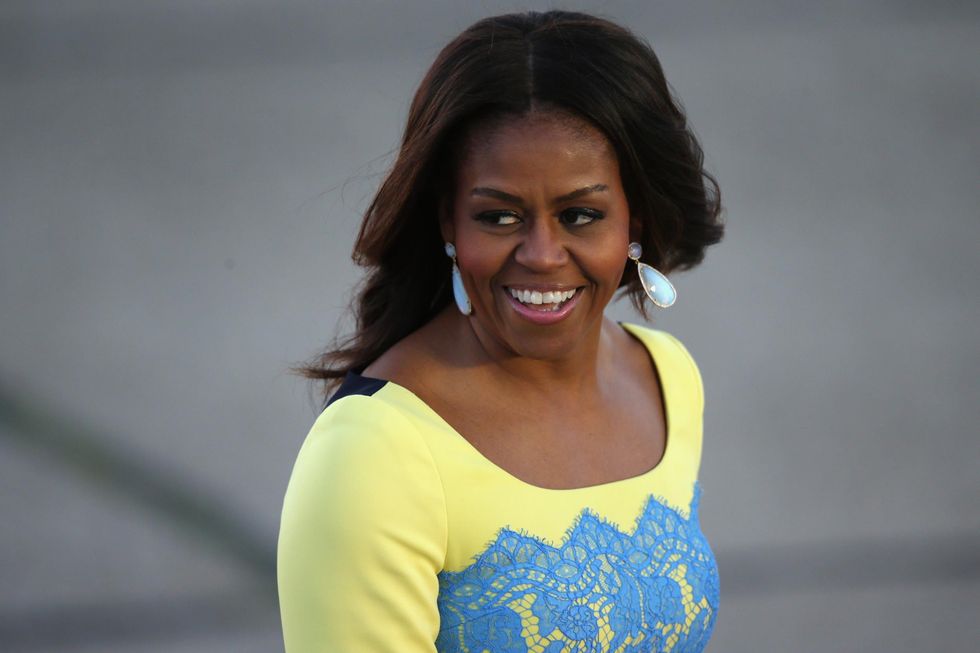 Ms Obama also addresses her unlikely friendship with former president George W Bush and the widely documented moment when Bush slipped her a cough drop at John McCain\u2019s funeral