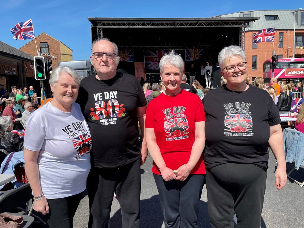 Young and old enjoy spring sunshine at VE Day party in east Belfast