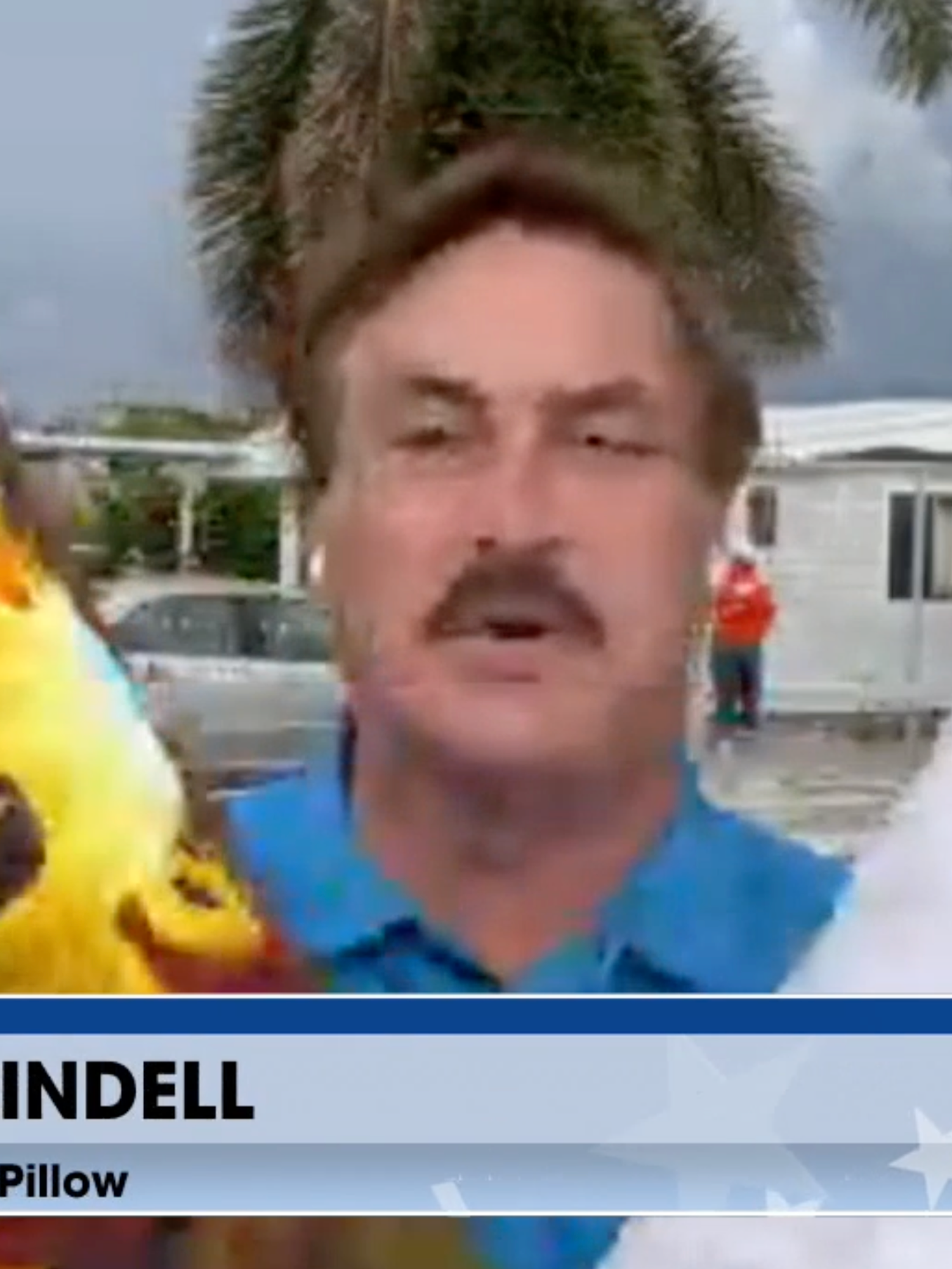 Mike Lindell uses hurricane devastation as backdrop for pillow commercial