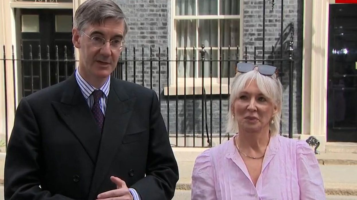 This photo of Jacob Rees-Mogg and Nadine Dorries has become an instant meme