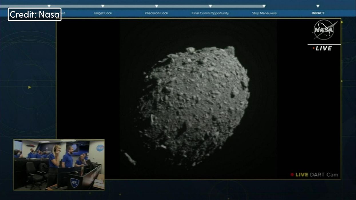 This is what it's like to crash into an asteroid