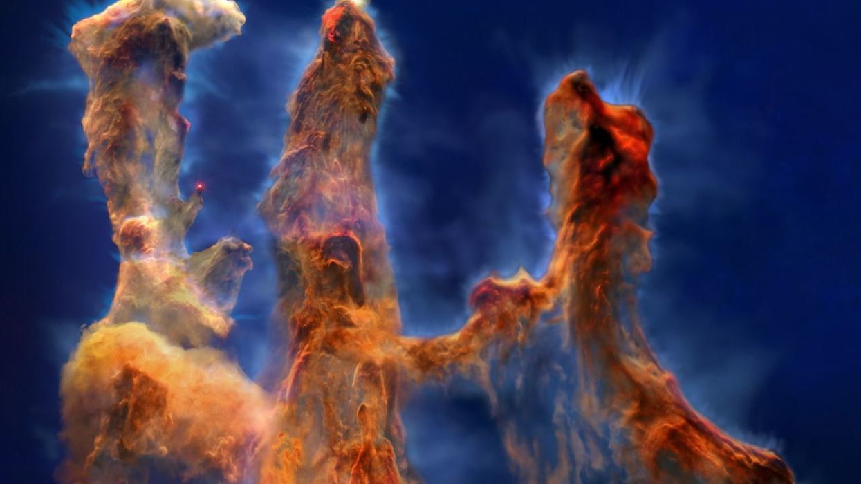 Hubble telescope captures hidden structure dubbed 'pillar of creation' in breathtaking image