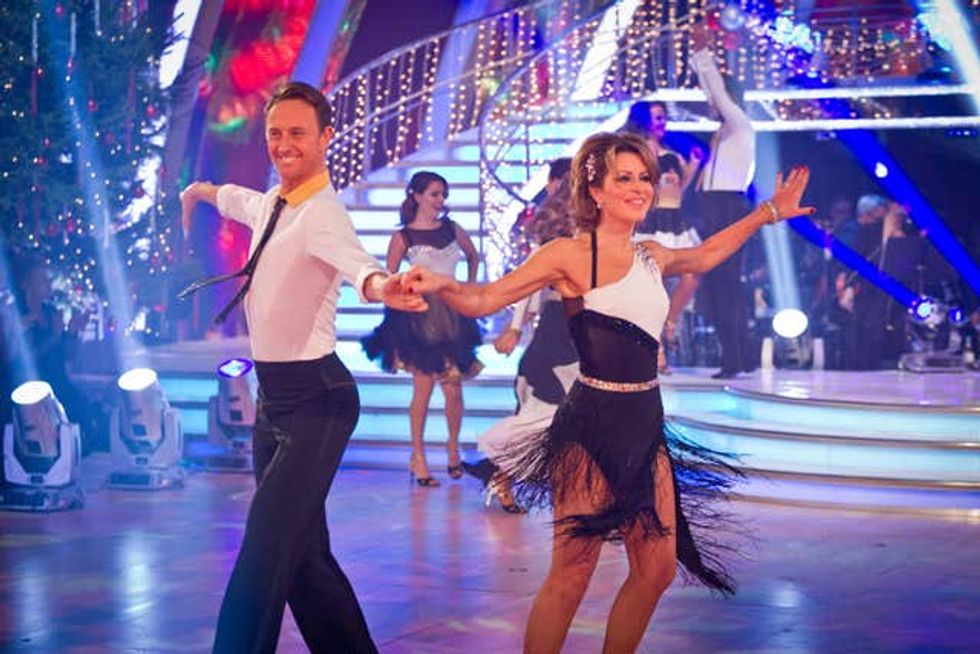 Natasha Kaplinsky dancing with Brendan Cole