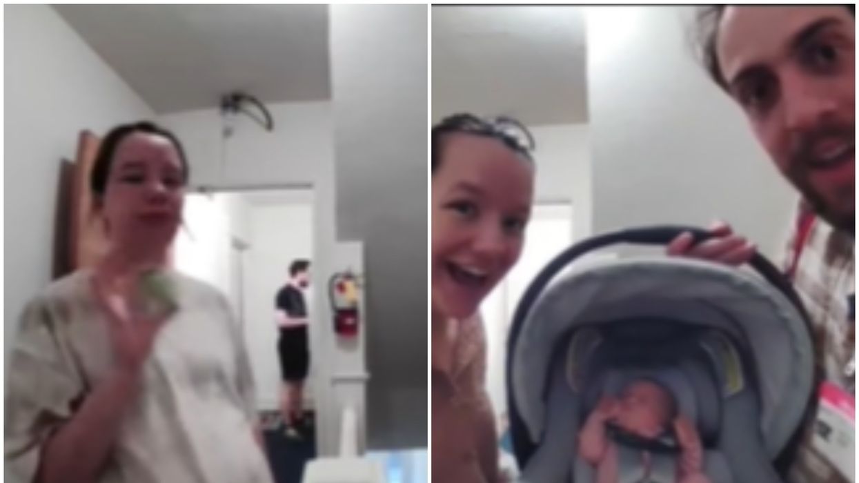Neighbour's Ring camera captures heartwarming footage of couple's pregnancy journey