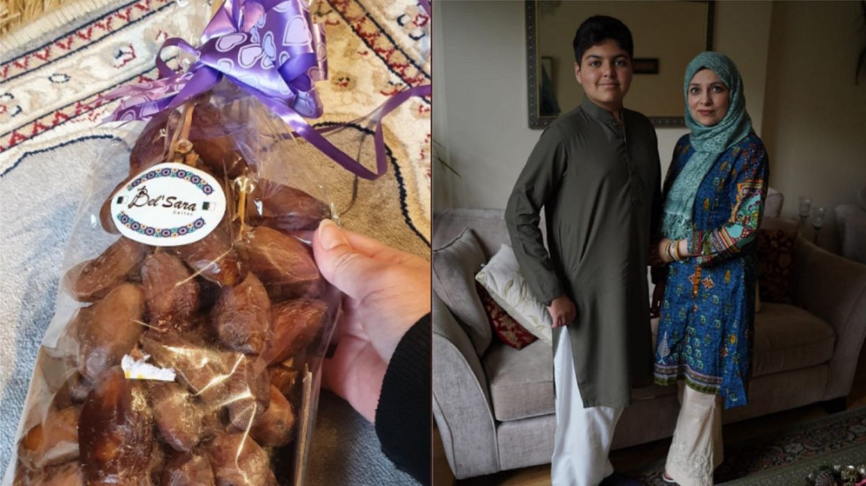 Neighbour surprised by gifts in celebration of Eid