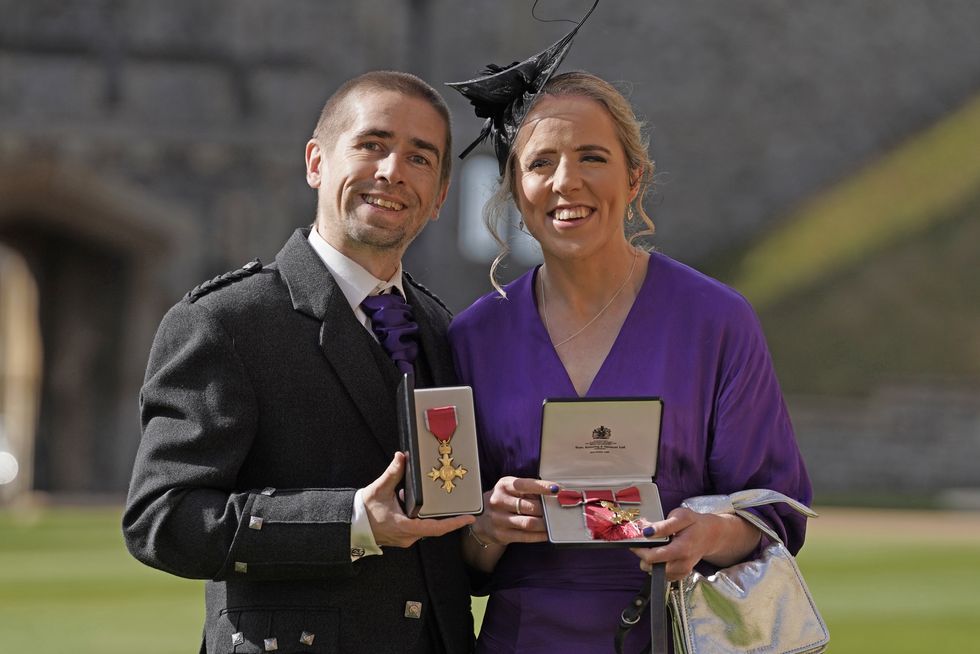 Husband and wife cyclists honoured with OBEs ‘hope to defend Paralympic titles’