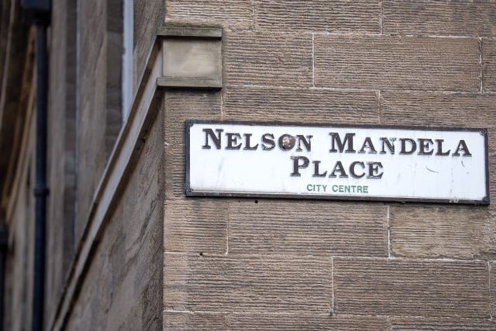 Nelson Mandela street sign
