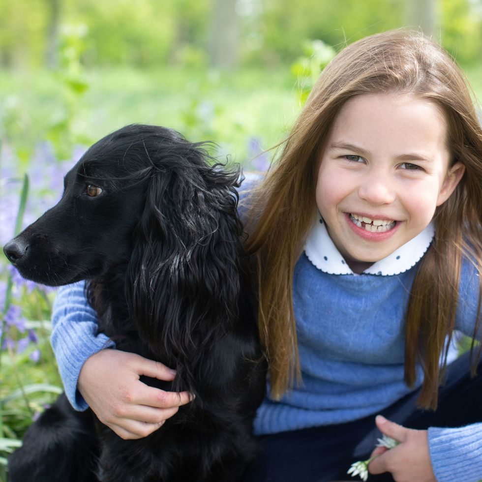 Picture released of Princess Charlotte and pet dog Orla to mark seventh birthday