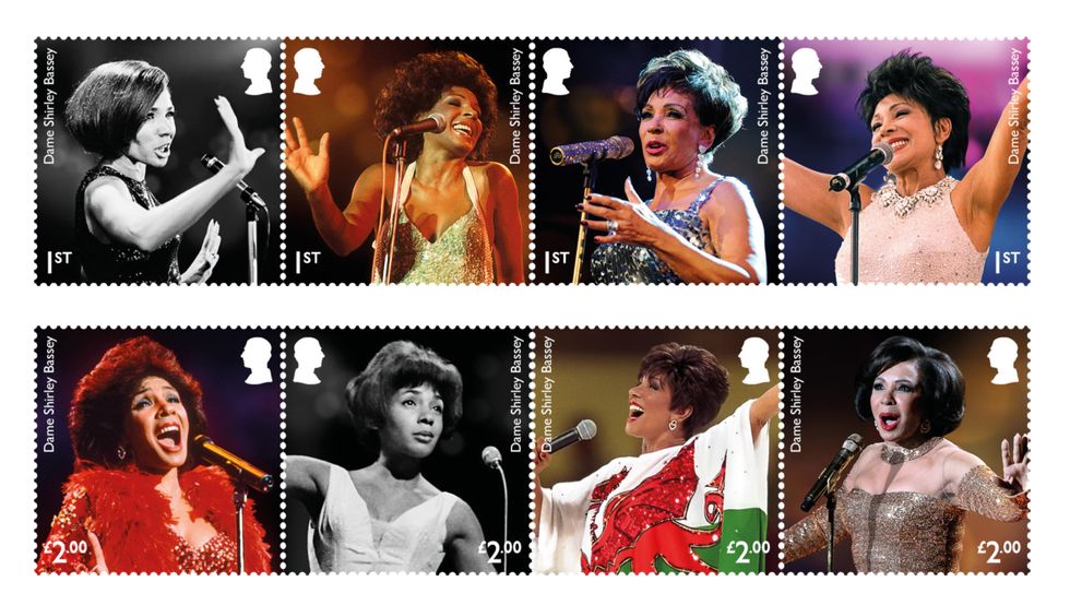 New stamps to honour career of Dame Shirley Bassey