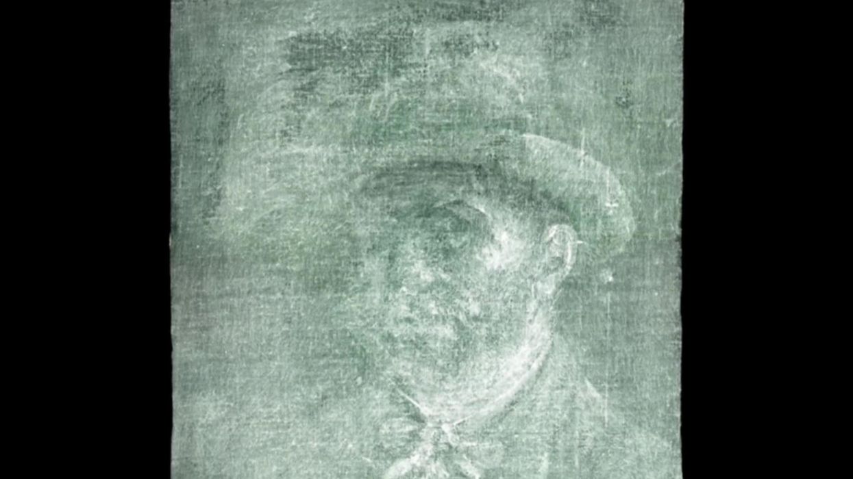 New Van Gogh self-portrait discovered - on the back of another painting