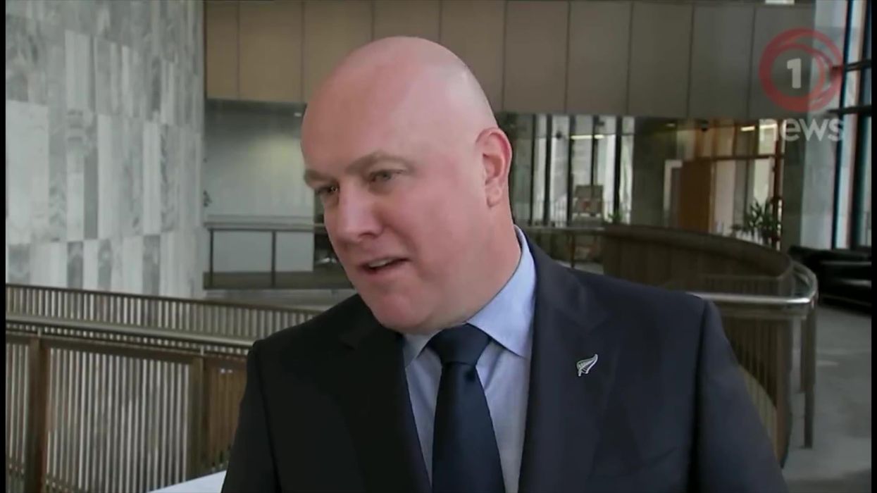 New Zealand politician belts out 'Bills' by LunchMoney Lewis for reporters