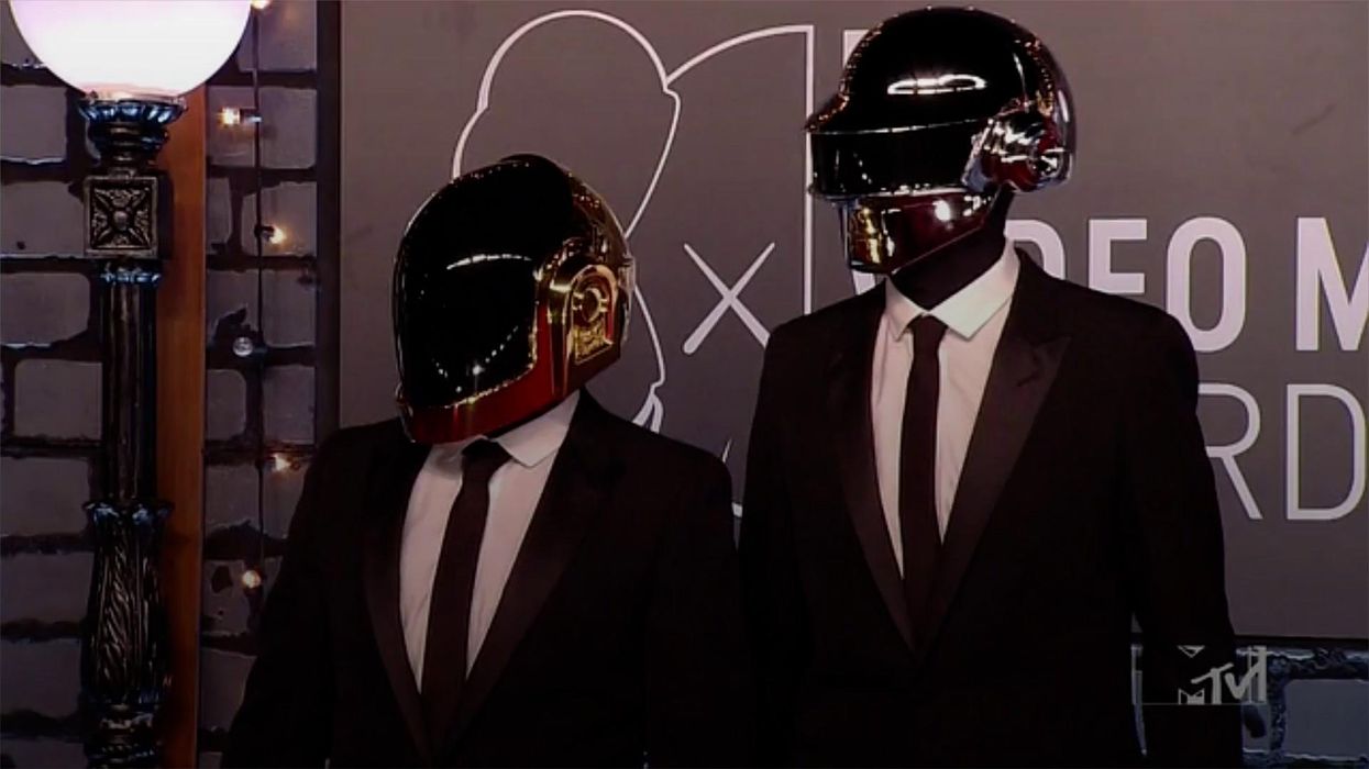 One half of Daft Punk has revealed his human face for the first time