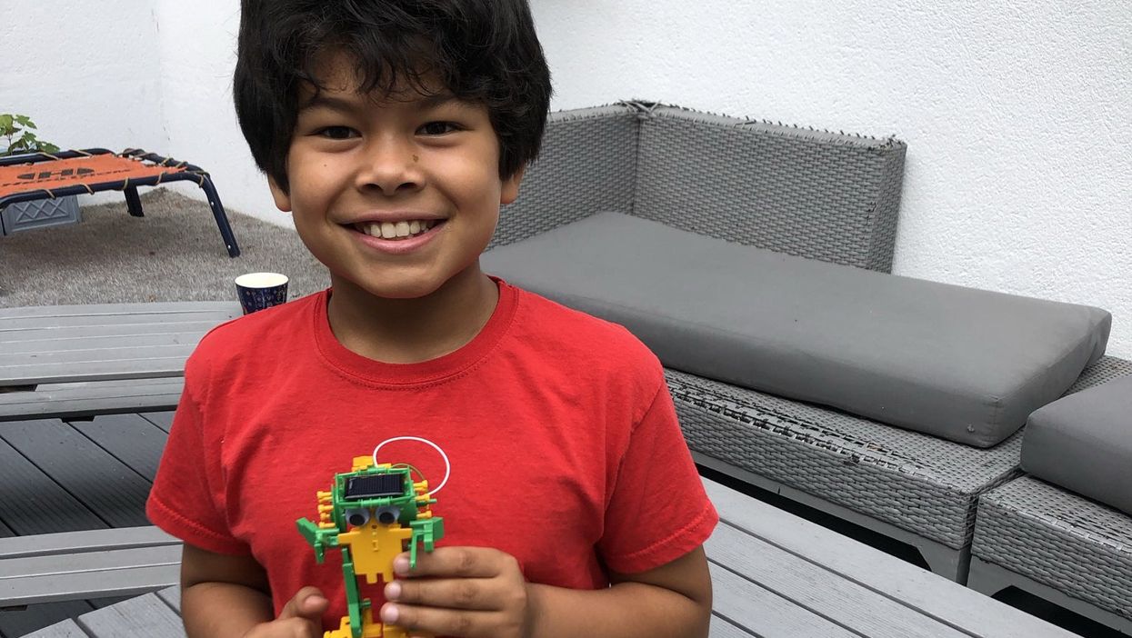 Nine-year-old Melvil Vedrenne-Cloquet was the first patient from the UK to receive risdiplam through a clinical trial (NHS England/PA)