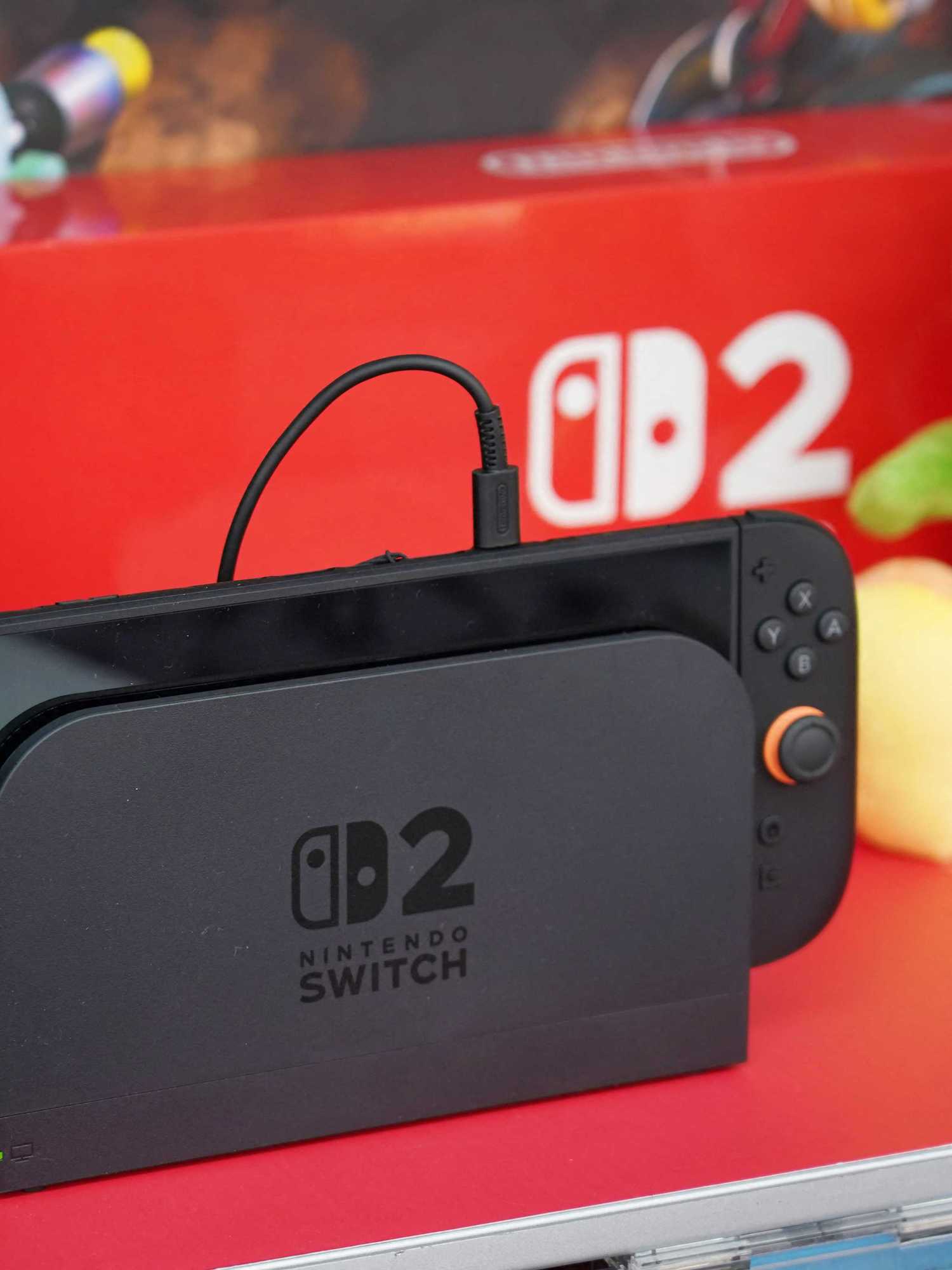 Nintendo Switch 2 is displayed at the Switch 2 experience corner for gamers at an electronics retailer in Tokyo on June 5, 2025