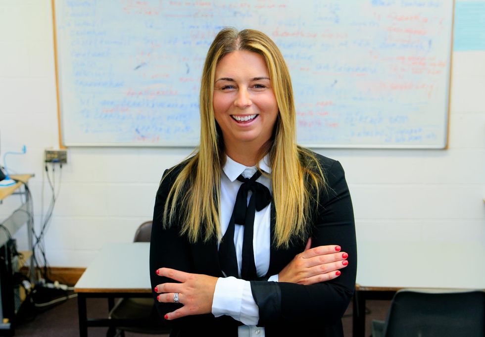 ****NO FEE PIC****02/09/2021Vice Principal at Hartstown Community School Natalie Clince at Hartstown Community School, Dublin.Photo: Gareth Chaney/ Collins
