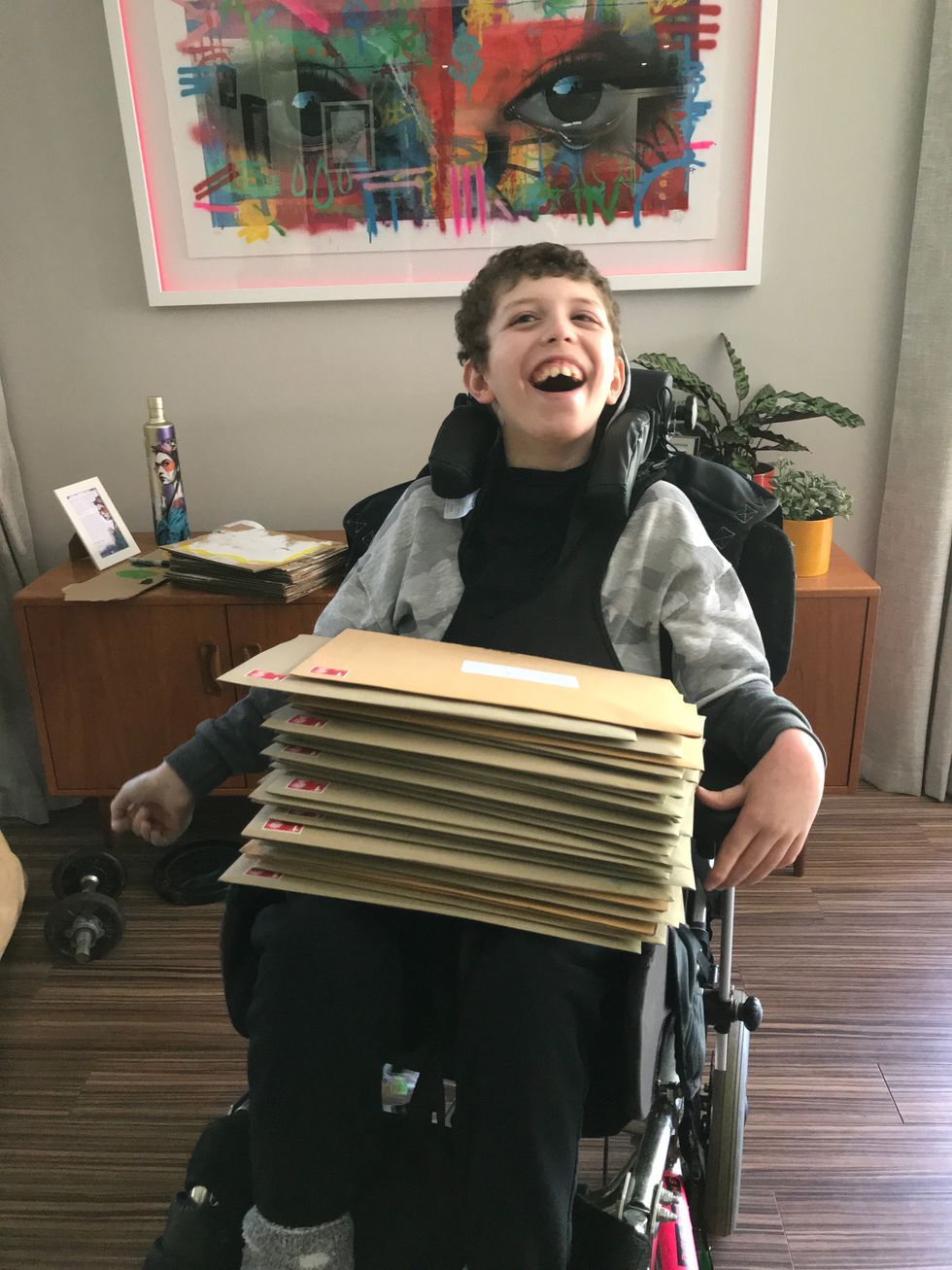 Noah, who has helped raise \u00a3100,000 for his hospital with his artwork