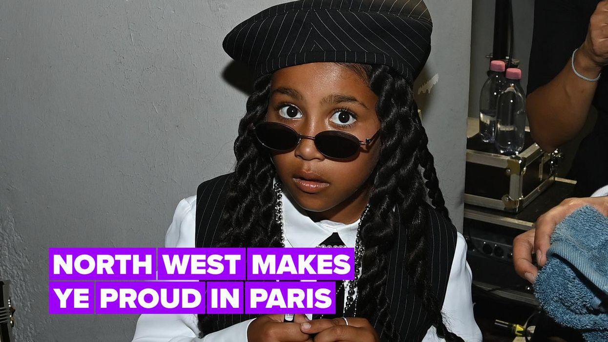 North West, 9, holding sign telling paparazzi to stop is saddest thing you'll see today
