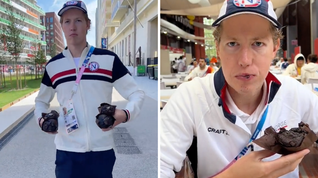 Norwegian swimmer goes viral for hilarious Olympic village chocolate muffin TikTok videos