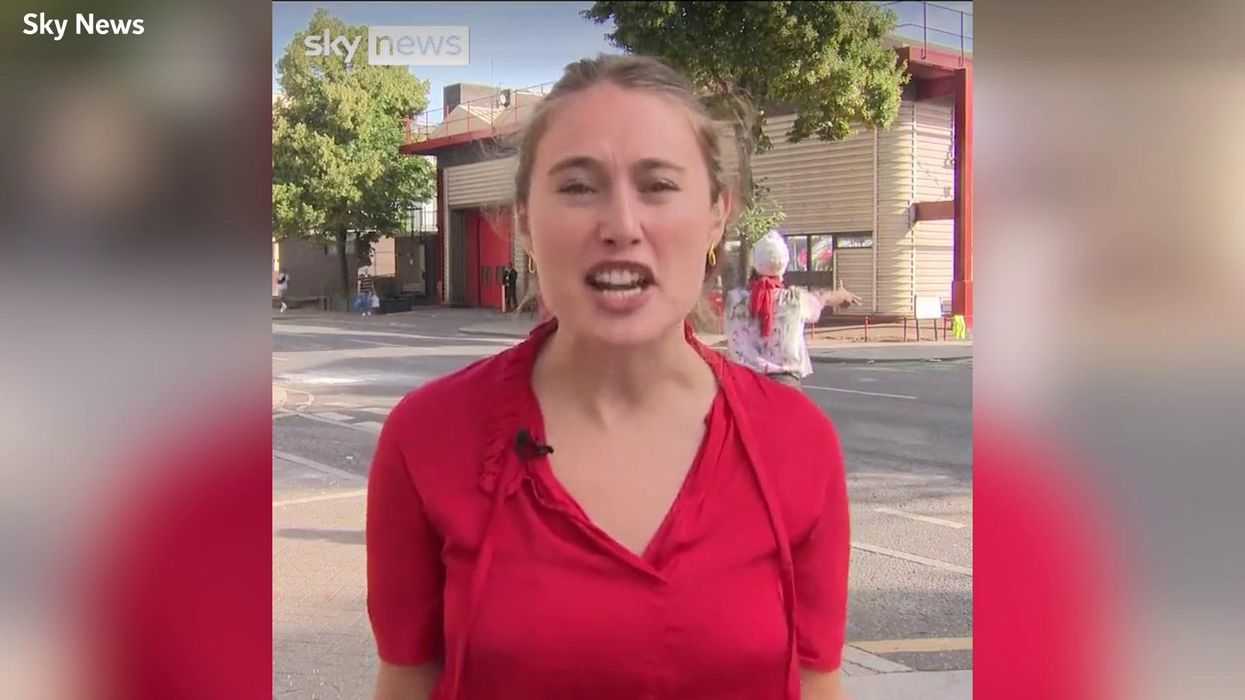 Sky News reporter thanks her 'backing dancers' as Notting Hill Carnival story is hijacked