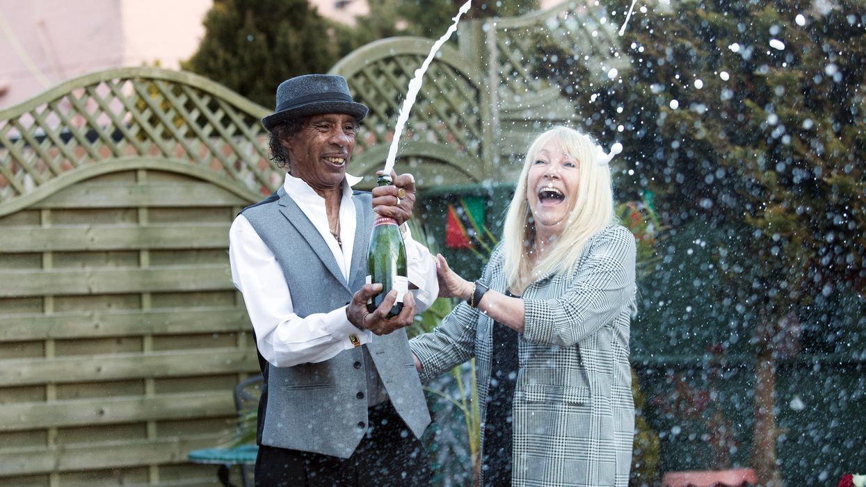Nurse Teresa Robinson with partner Charlie Hobson