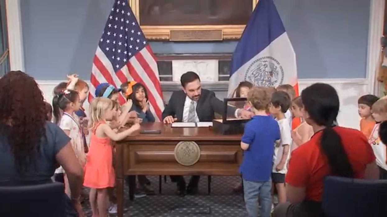 Cute moment Zohran Mamdani repeals 'bedtime' so kids can watch NY Knicks play in the NBA finals