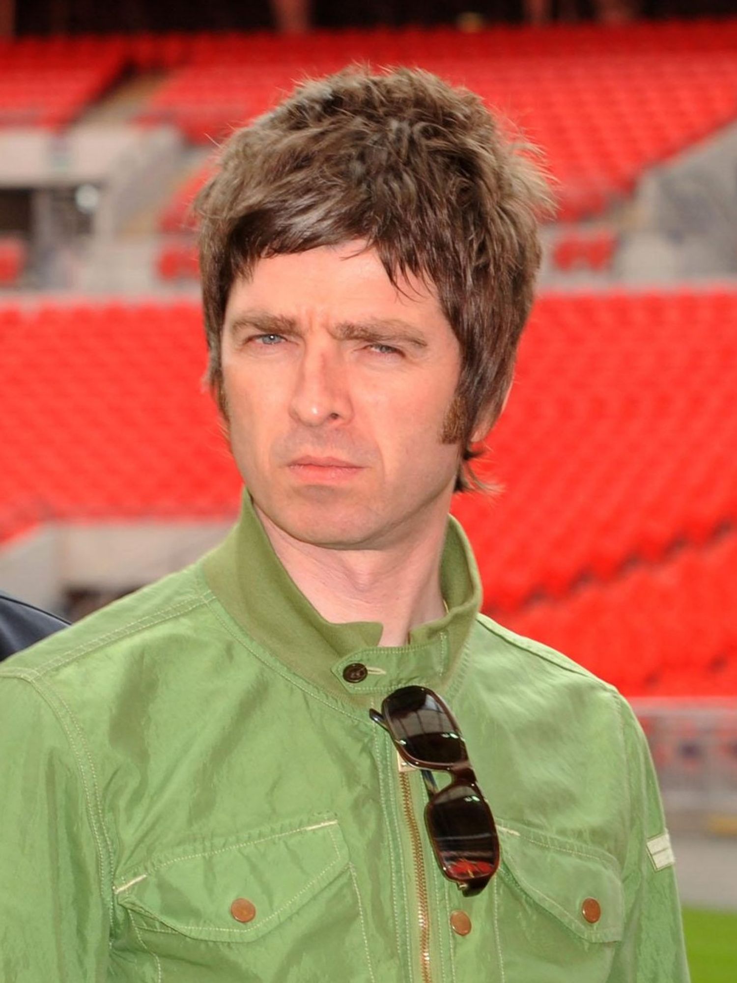 Oasis band members Noel Gallagher (left) and Liam Gallagher (right), during a photocall at Wembley Stadium