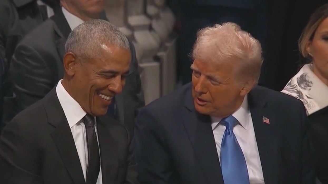 'Most awkward photo ever': Internet reacts to Obama and Trump's interaction at Jimmy Carter's funeral
