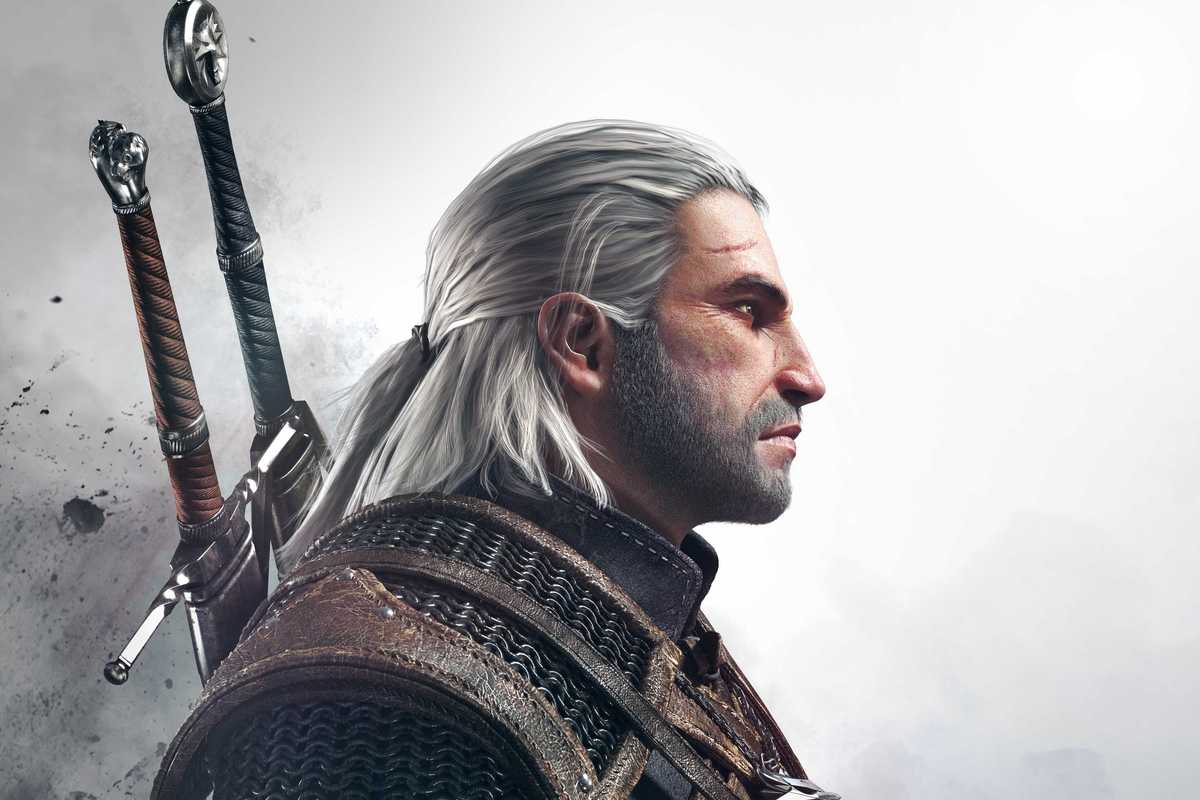 Official artwork of Geralt in The Witcher 3