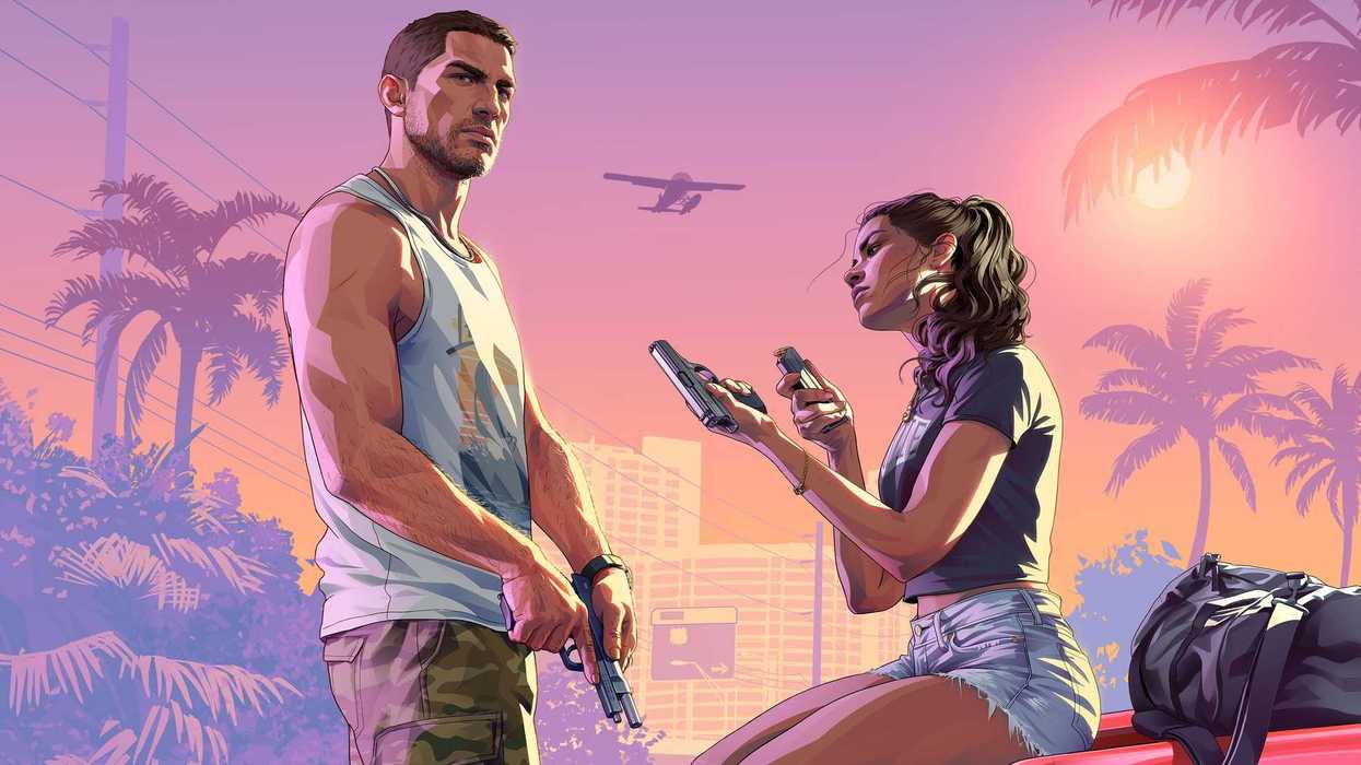 Official artwork of Jason and Lucia in GTA 6