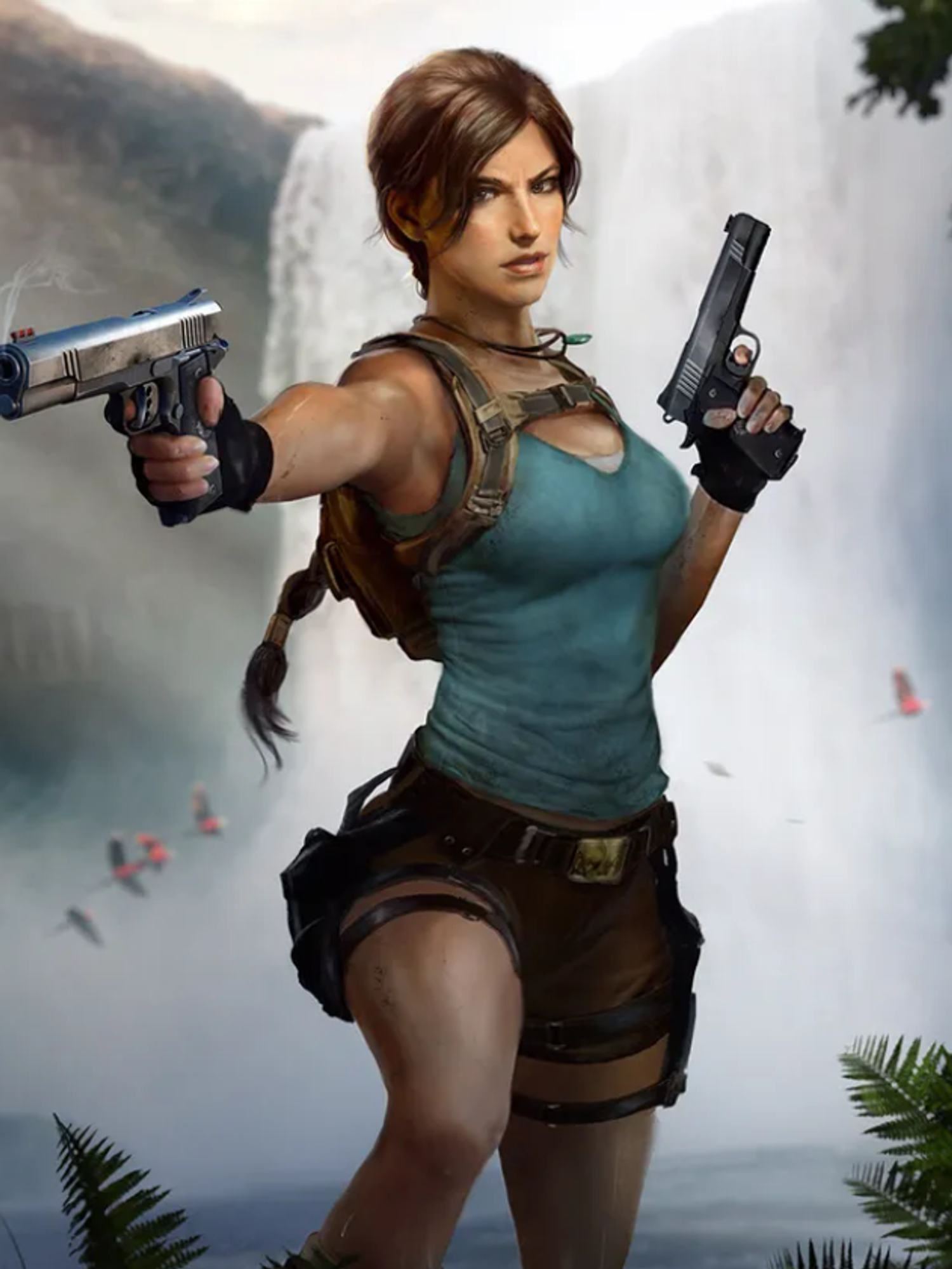 Official artwork of Lara Croft in the upcoming Tomb Raider game