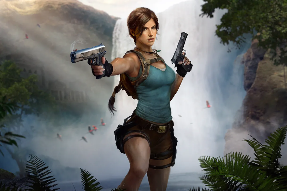 Official artwork of Lara Croft in the upcoming Tomb Raider game
